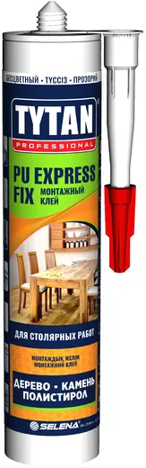 Титан Professional PU Express Fix полиуретановый монтажный клей для столярных работ (290 мл)