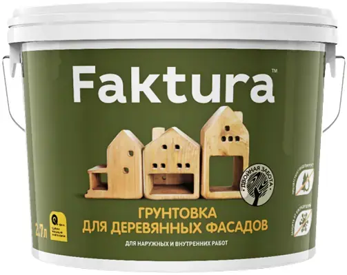 Ярославские Краски Faktura грунт-пропитка для древесины (2.7 л)