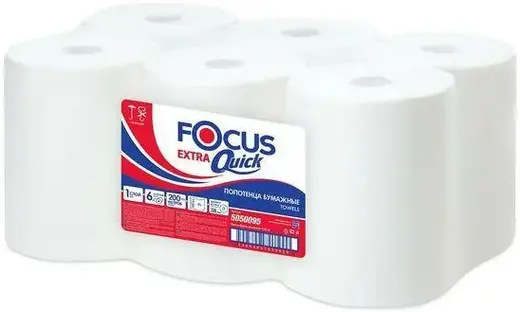 Focus Extra Quick полотенца бумажные в рулоне для диспенсера (200 м)