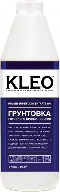 Kleo Primer Super Concentrate 100 грунтовка глубокого проникновения (1 л)