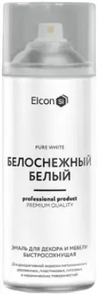 Elcon эмаль для декора и мебели быстросохнущая (520 мл) белоснежный белый
