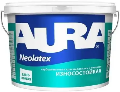 Aura Interior Neolatex интерьерная краска для стен и потолков (4.5 л) бесцветная