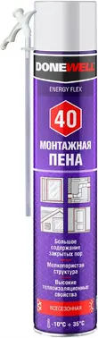 Donewell Energy Flex 40 пена монтажная бытовая всесезонная (1 л)