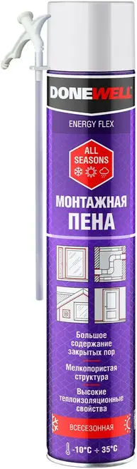 Donewell Energy Flex пена монтажная бытовая всесезонная (1 л)