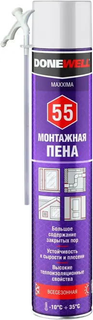 Donewell Maxxima 55 пена монтажная бытовая всесезонная (1 л)