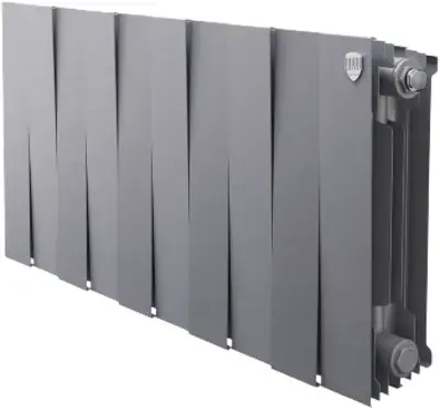 Royal Thermo Pianoforte 300 VD радиатор биметаллический RTPSSVDR30012 12 секций серебристый/Silver Satin