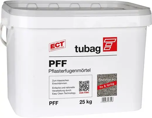 Tubag PFF водопроницаемый раствор для заполнения швов брусчатки (25 кг) каменно-серый