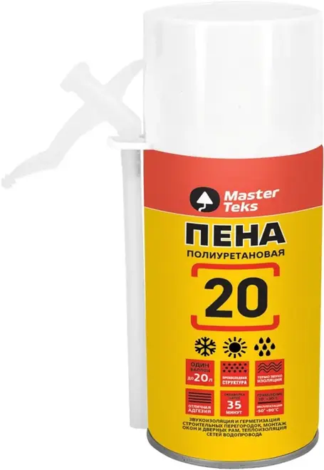 Masterteks 20 пена монтажная всесезонная (285 мл Россия)