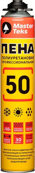 Masterteks 50 пена полиуретановая бытовая (670 мл Турция)