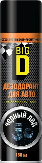 Big D Deodorant For Car дезодорант для салона автомобиля (150 мл) черный лед