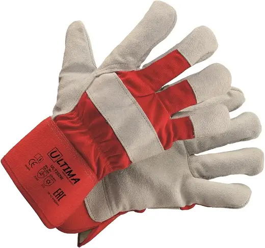 Ultima 202W перчатки комбинированные спилковые утепленные (10/XL)