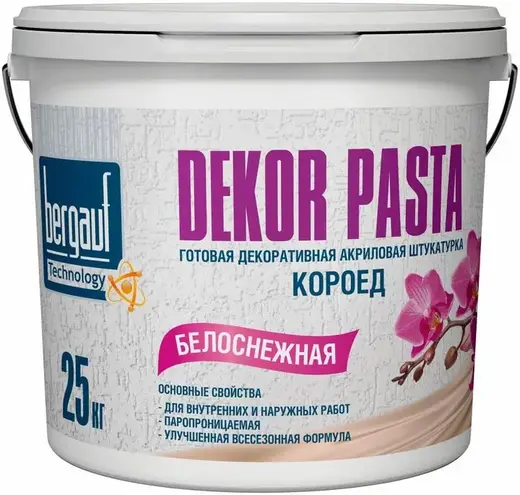 Bergauf Dekor Pasta готовая декоративная акриловая штукатурка короед (25 кг)