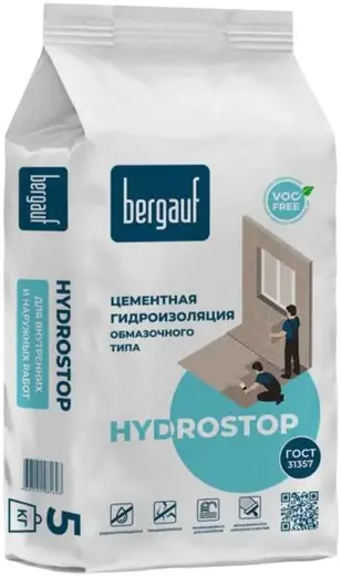 Bergauf Hydrostop цементная гидроизоляция обмазочного типа (5 кг)