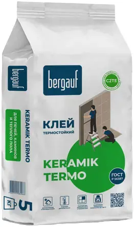Bergauf Keramik Termo термостойкий клей для печей и каминов (5 кг)