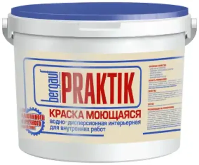 Bergauf Praktik краска моющаяся водно-дисперсионная интерьерная (7 кг) белая