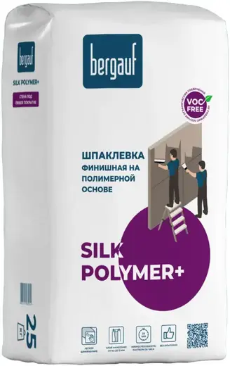 Bergauf Silk Polymer+ шпаклевка финишная на полимерной основе (25 кг)