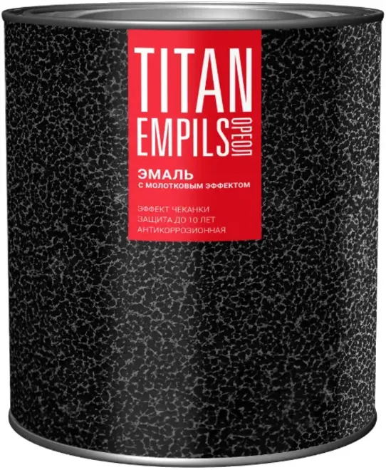 Ореол Titan эмаль с молотковым эффектом алкидно-стирольная (2.5 кг) золотистая молотковая золотистая
