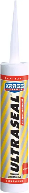 Krass Ultraplus Ultraseal герметик силиконовый санитарный (260 мл) бесцветный Россия