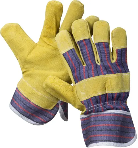 Stayer Master перчатки кожаные из спилка с тиснением (XL)