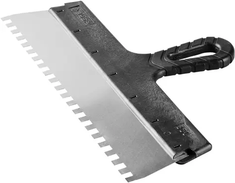 Зубр Мастер шпатель фасадный зубчатый (150 мм) зубцы 4 * 4 мм