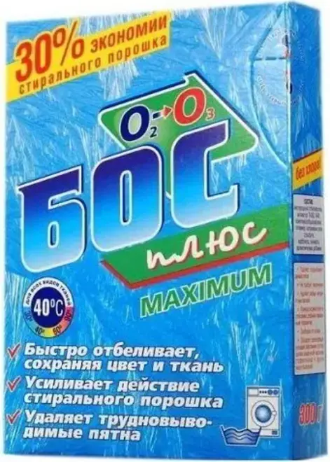 Аист Бос Плюс Maximum отбеливатель порошоковый (300 г)