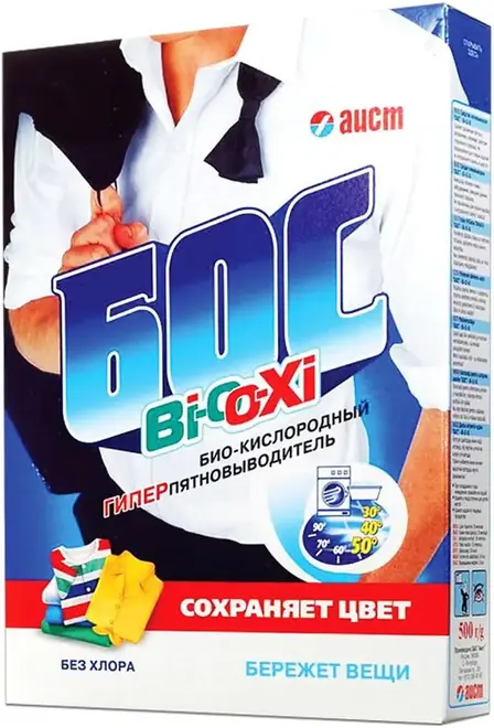 Аист Бос Bi-O-Xi био-кислородный гиперпятновыводитель (500 г) 1 пачка