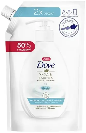 Dove Уход & Защита Антибактериальный Эффект крем-мыло жидкое (500 мл)