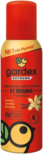 Gardex Extreme Ванилин+ДЭТА аэрозоль-репеллент от мошки и комаров (100 мл)