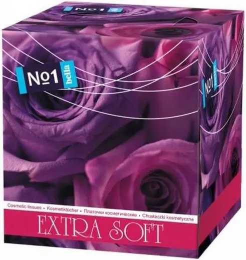 Bella №1 Extra Soft Фиолетовые Розы салфетки бумажные универсальные (80 салфеток в пачке)