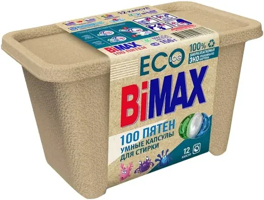 Bimax 100 Пятен умные капсулы для стирки (12 капсул)