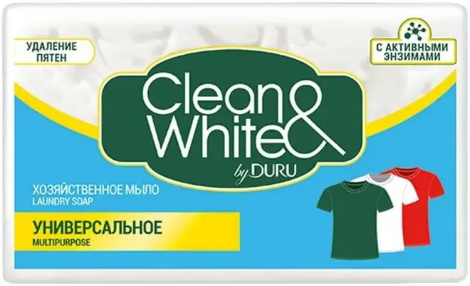 Duru Clean & White Универсальное мыло хозяйственное (120 г)