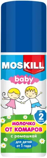 Москилл Бэби молочко от комаров с ромашкой для детей от одного года (100 мл)