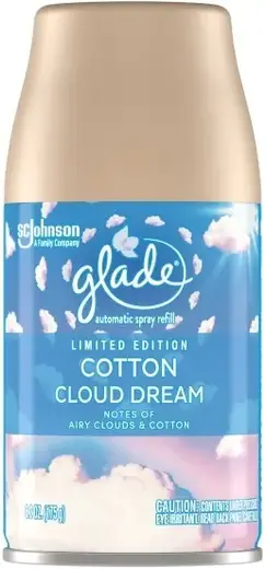 Glade Automatic Cotton Cloud Dream сменный баллон для автоматического освежителя воздуха (269 мл)