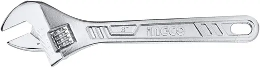 Ingco ключ разводной (до 24 мм 200 мм) C45 (углеродистая сталь)