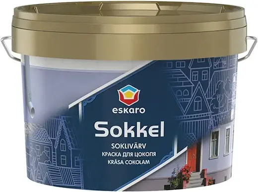 Eskaro Sokkel краска акрилатная для цоколей (2.85 л) белая