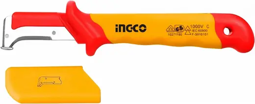 Ingco Industrial нож изолированный с пяткой (185 мм)
