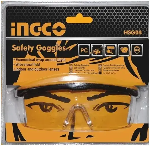 Ingco Standart HSG04 очки защитные открытые (открытый тип)