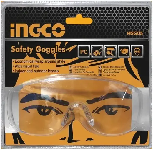 Ingco Standart HSG05 очки защитные открытые (открытый тип)