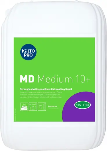 Kiilto Pro MD Medium 10+ сильнощелочное моющее средство для машинной мойки посуды (10 л)