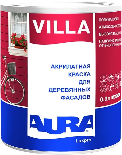 Аура Villa краска для деревянных фасадов (900 мл) база TR