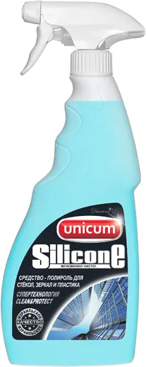 Unicum Silicone средство-полироль для стекол, зеркал и пластика (500 мл)