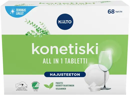 Kiilto Konetiski All in 1 Tabletti таблетки для посудомоечной машины (68 таблеток)