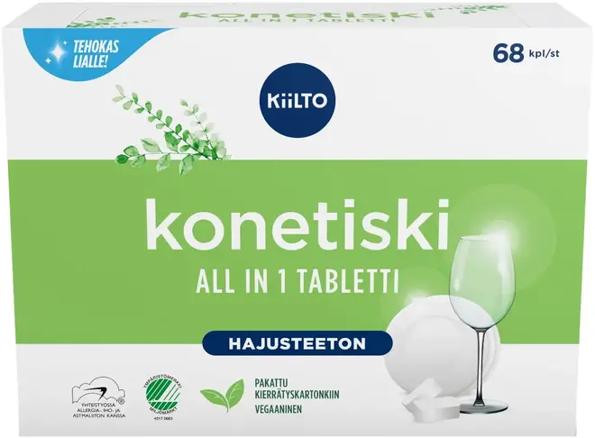 Klinin Konetiski All in 1 таблетки для посудомоечной машины (68 таблеток)