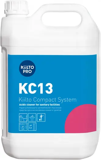 Kiilto Pro KC13 кислотное чистящее средство для ванных комнат и туалетов (5 л)