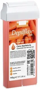 Depilflax 100 Carrot теплый воск для депиляции в картридже (средней плотности 110 г)