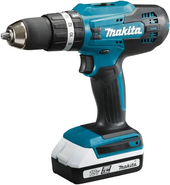 Макита HP488DWAE дрель-шуруповерт аккумуляторная ударная (18 В)