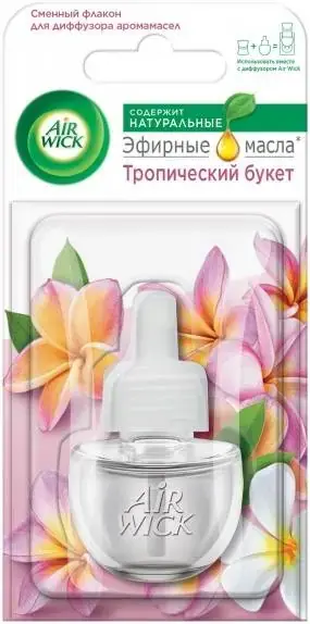 Air Wick Тропические Цветы сменный флакон для диффузора аромамасел (19 мл)