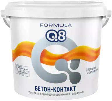 Formula Q8 Бетон-контакт грунтовка для внутренних и наружных работ (2.7 кг)