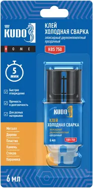 Kudo Home клей холодная сварка эпоксидный двухкомпонентый (6 мл)