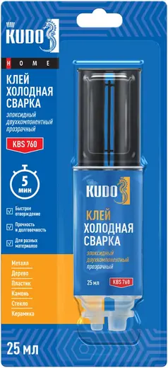 Kudo Home клей холодная сварка эпоксидный двухкомпонентый (25 мл)